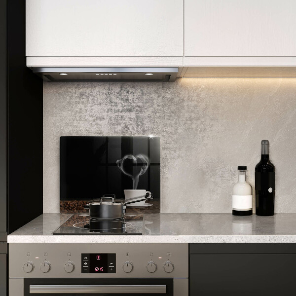 Vidro para placas de indução Coração de xícara de café