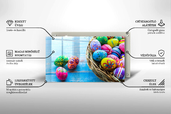 Tampa da placa de indução ovos de páscoa