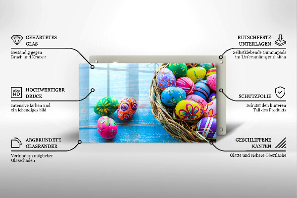 Tampa da placa de indução ovos de páscoa