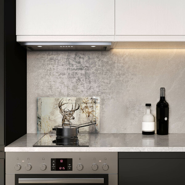 Vidro para placas de indução Ilustração de animal veado