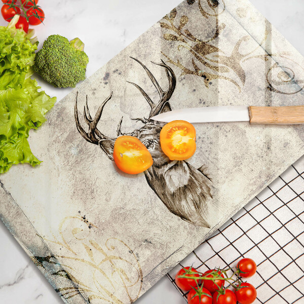 Vidro para placas de indução Ilustração de animal veado