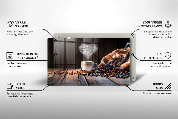 Revestimentos de parede a gás Uma xícara de café e um coração