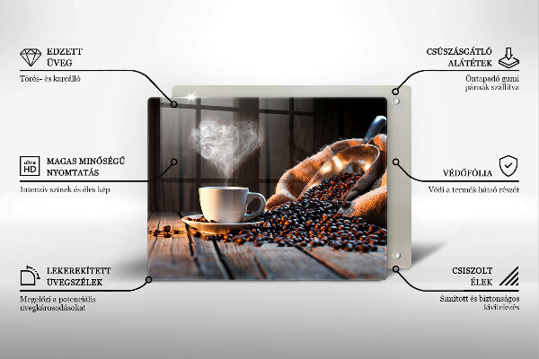 Revestimentos de parede a gás Uma xícara de café e um coração