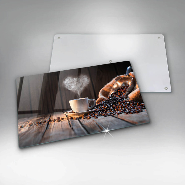 Revestimentos de parede a gás Uma xícara de café e um coração