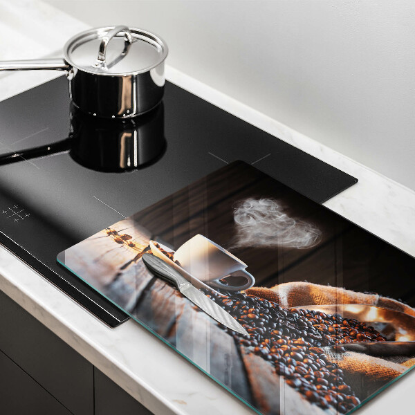 Revestimentos de parede a gás Uma xícara de café e um coração