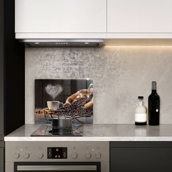 Revestimentos de parede a gás Uma xícara de café e um coração