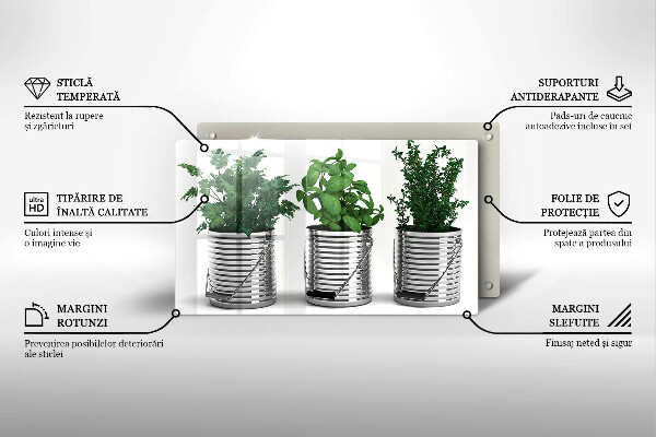 Vidro para placas de indução Vasos de ervas e plantas