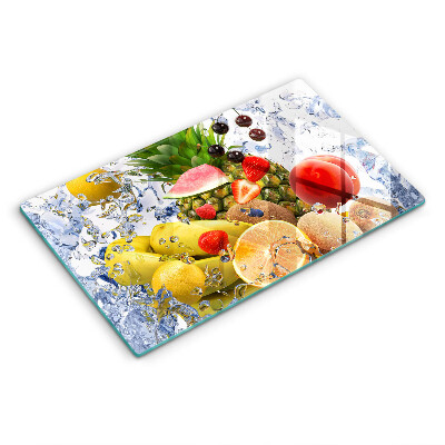 Vidro para placas de indução Frutas suculentas e água