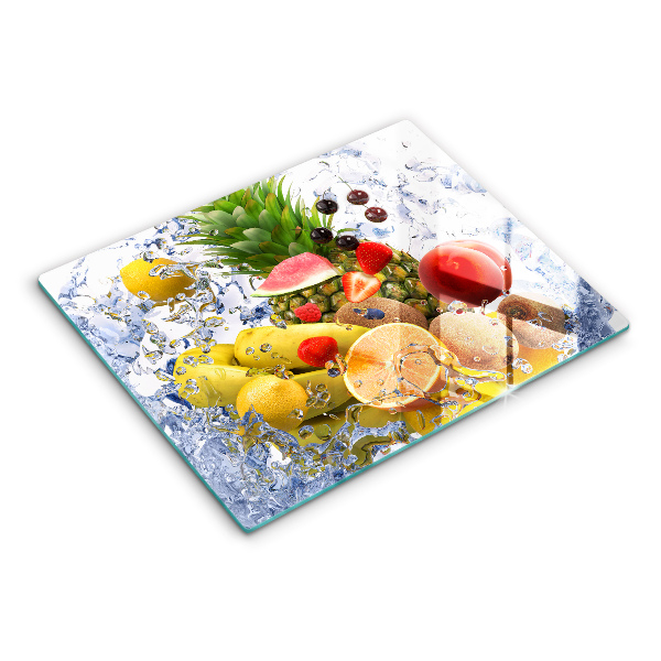 Vidro para placas de indução Frutas suculentas e água