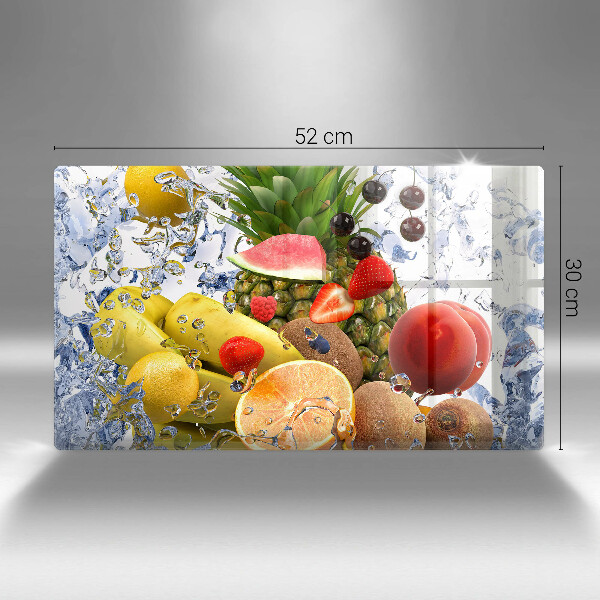 Vidro para placas de indução Frutas suculentas e água