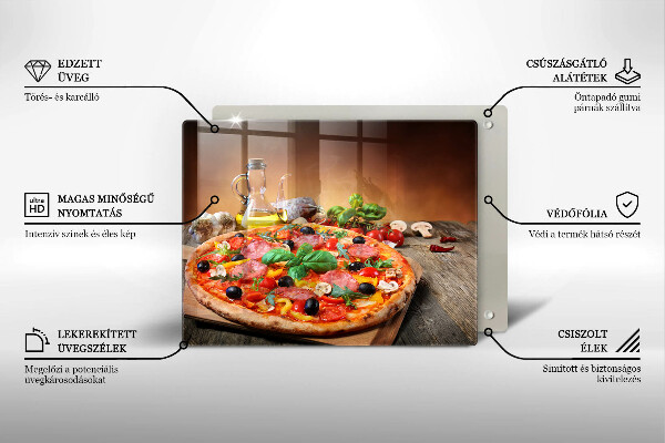 Tampa de parede do fogão a gás pizza italiana