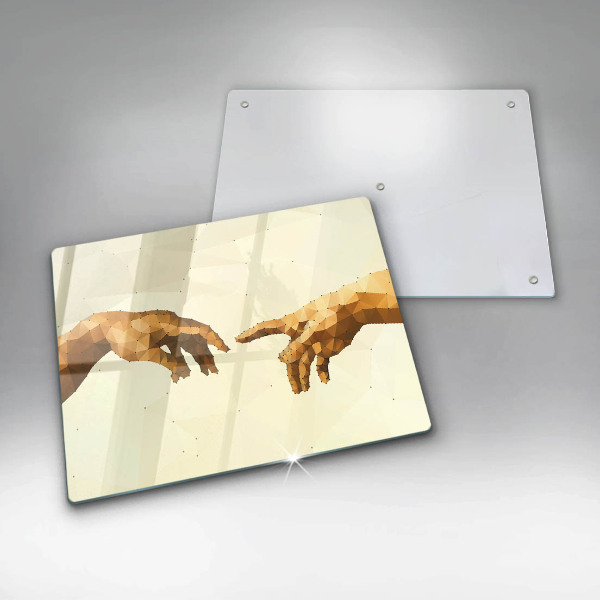 Vidro para placas de indução Criação das mãos de Adão