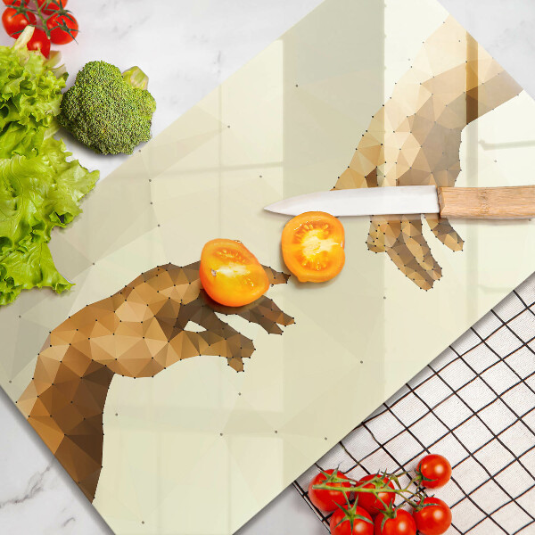 Vidro para placas de indução Criação das mãos de Adão