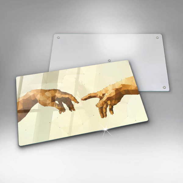Vidro para placas de indução Criação das mãos de Adão