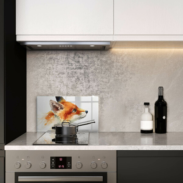 Tampa de parede do fogão a gás Raposa pintada