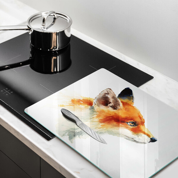 Tampa de parede do fogão a gás Raposa pintada
