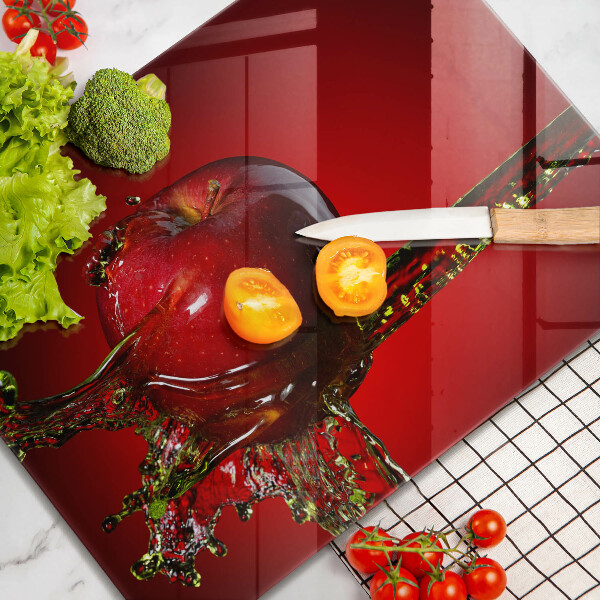 Tampa de parede do fogão a gás Maçã na água