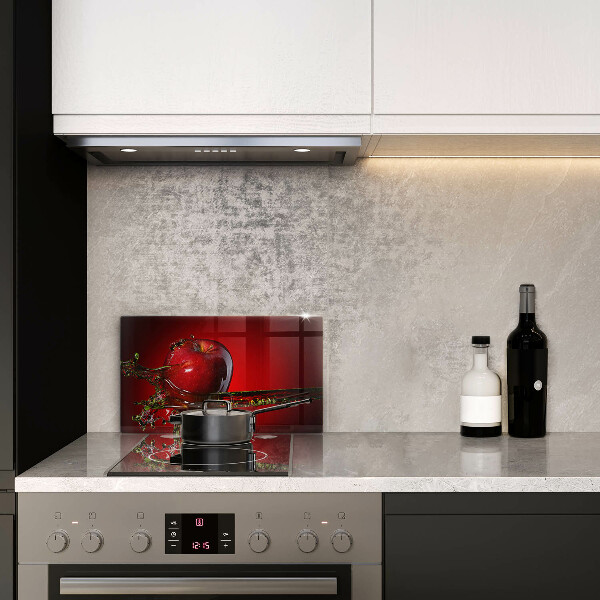 Tampa de parede do fogão a gás Maçã na água