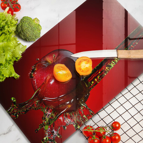 Tampa de parede do fogão a gás Maçã na água