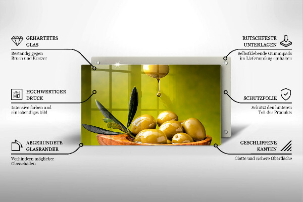 Vidro para placas de indução Azeitonas saborosas