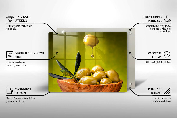 Vidro para placas de indução Azeitonas saborosas