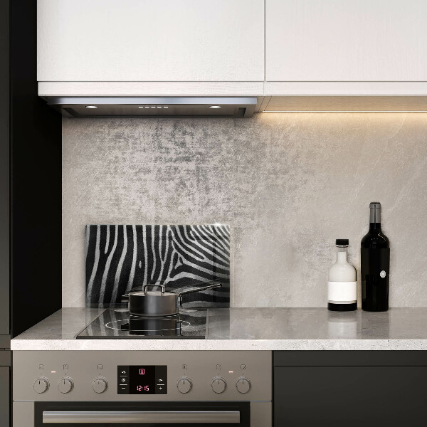 Tampa da placa de indução Listras de zebra