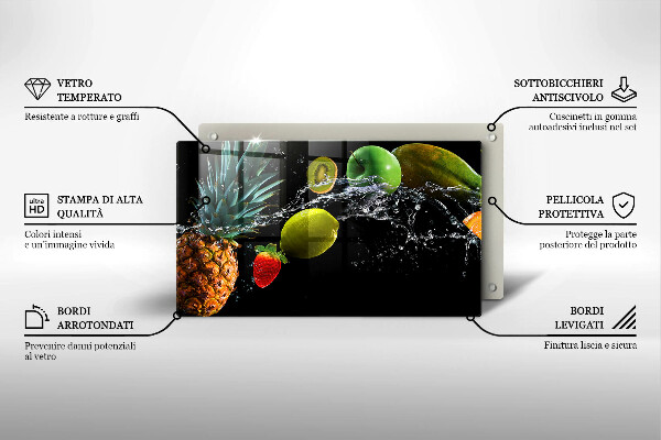 Cobertura de indução Fruta na água