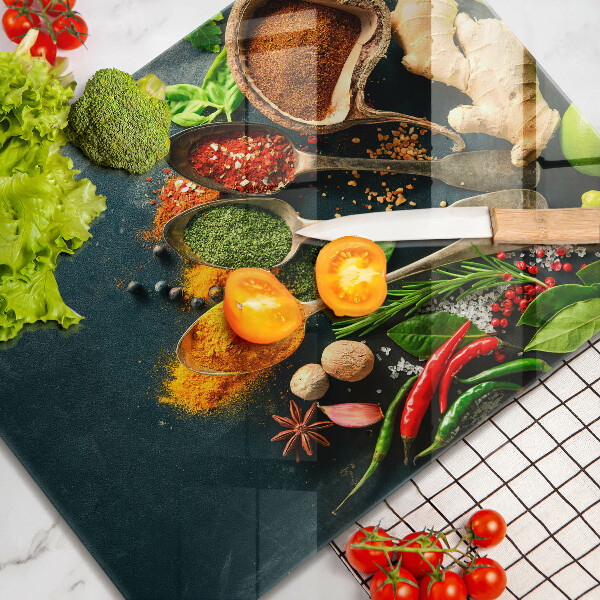 Tampa de parede do fogão a gás Colheres de tempero de cozinha