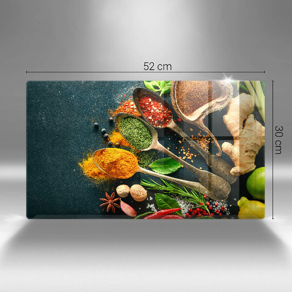 Tampa de parede do fogão a gás Colheres de tempero de cozinha