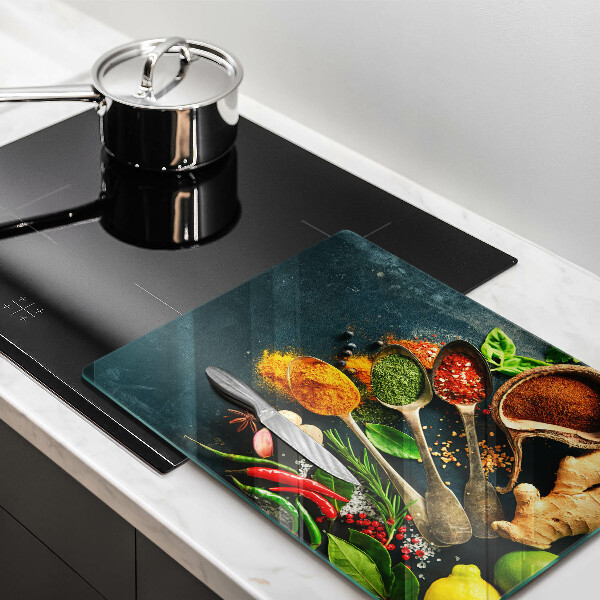 Tampa de parede do fogão a gás Colheres de tempero de cozinha