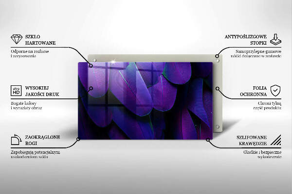 Cobertura de indução Penas de neon