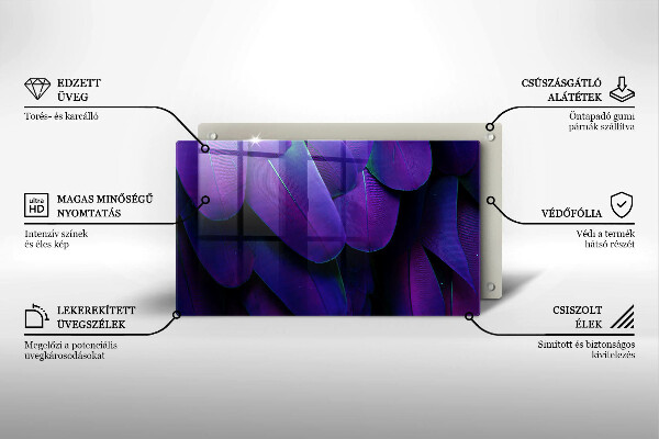 Cobertura de indução Penas de neon