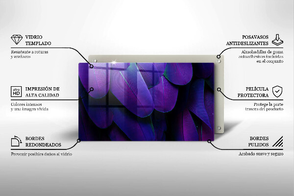 Cobertura de indução Penas de neon