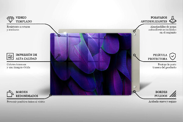 Cobertura de indução Penas de neon