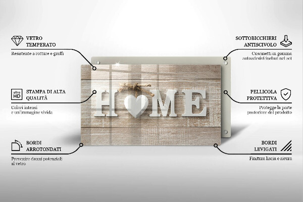 Vidro para placas de indução Placas e o sinal Home