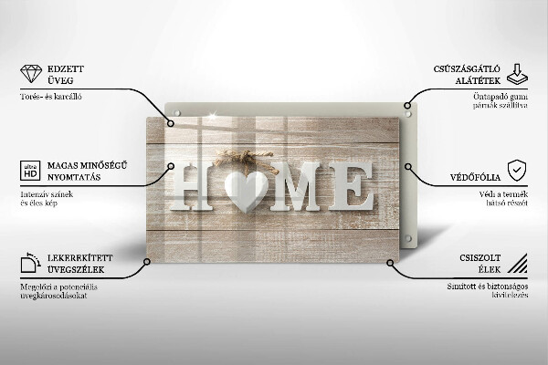 Vidro para placas de indução Placas e o sinal Home