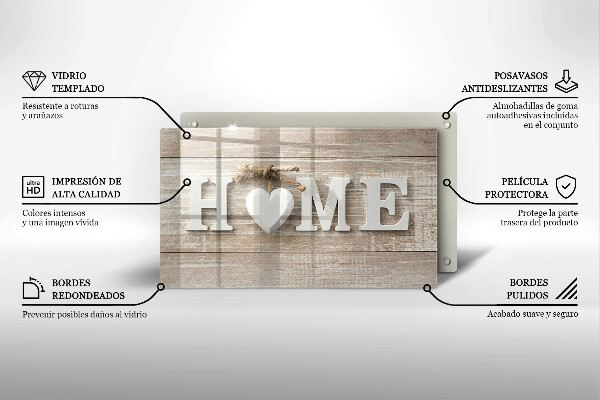 Vidro para placas de indução Placas e o sinal Home