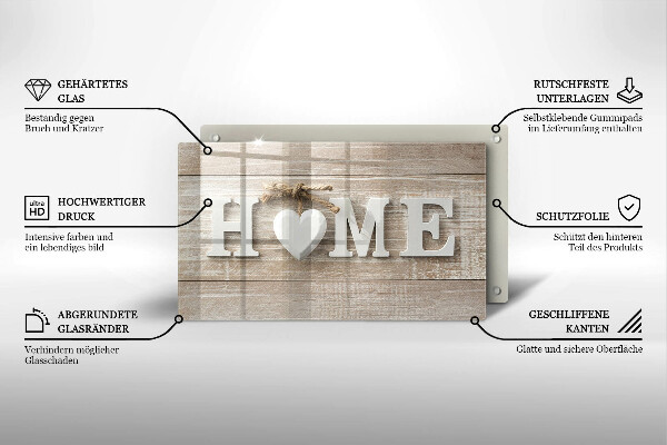 Vidro para placas de indução Placas e o sinal Home