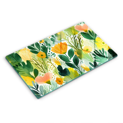 Cobertura de indução Flores pintadas