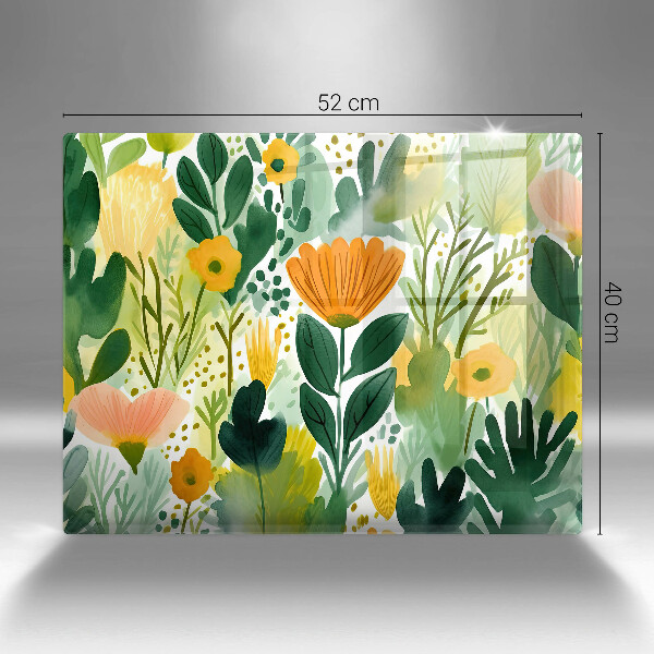 Cobertura de indução Flores pintadas