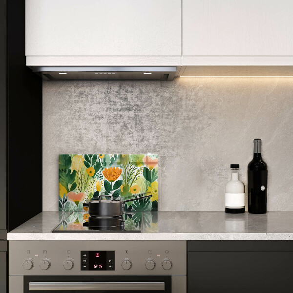 Cobertura de indução Flores pintadas