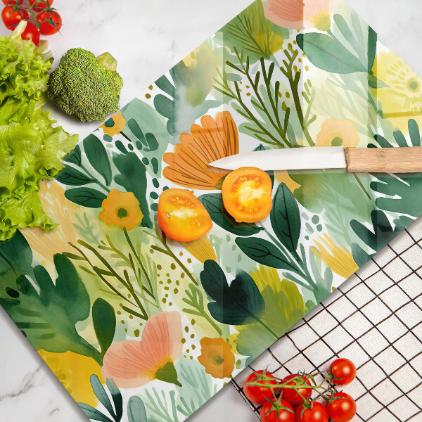 Cobertura de indução Flores pintadas