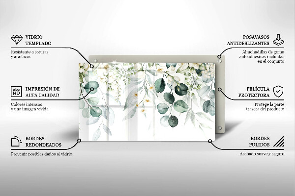 Cobertura de indução Plantas em aquarela