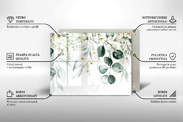 Cobertura de indução Plantas em aquarela