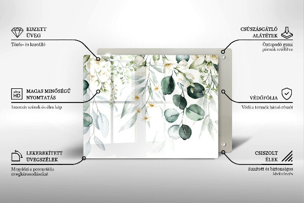 Cobertura de indução Plantas em aquarela