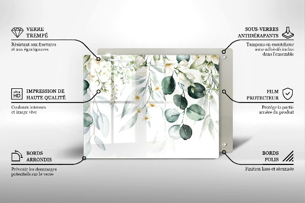 Cobertura de indução Plantas em aquarela