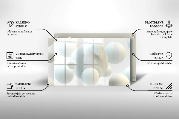Cobertura de indução Esferas 3D modernas