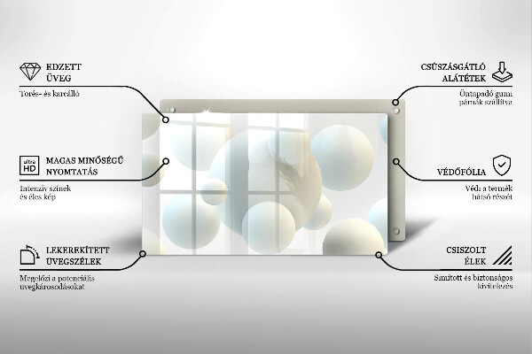 Cobertura de indução Esferas 3D modernas