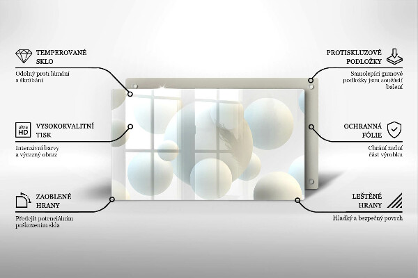 Cobertura de indução Esferas 3D modernas