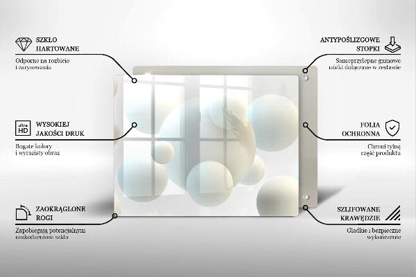 Cobertura de indução Esferas 3D modernas